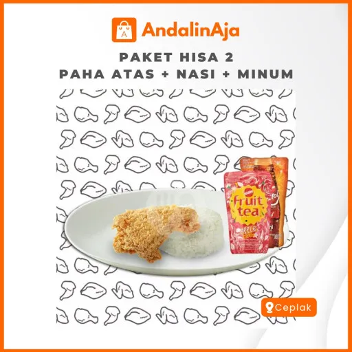 'Paket Hisa 2 Paha Atas + Nasi + Minum'