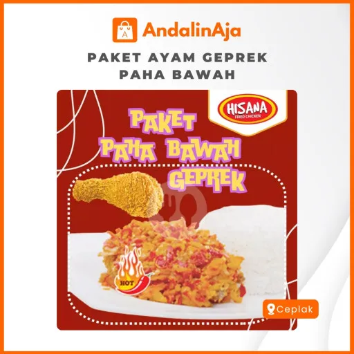 'Paket Ayam Geprek Paha Bawah'
