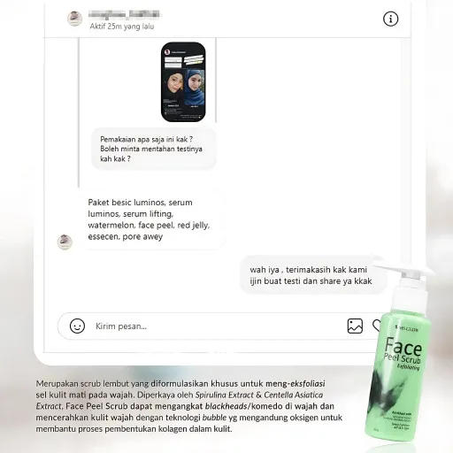 MS Glow Face Peel Scrub