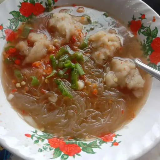 Bakso ikan kribo  teh leha
