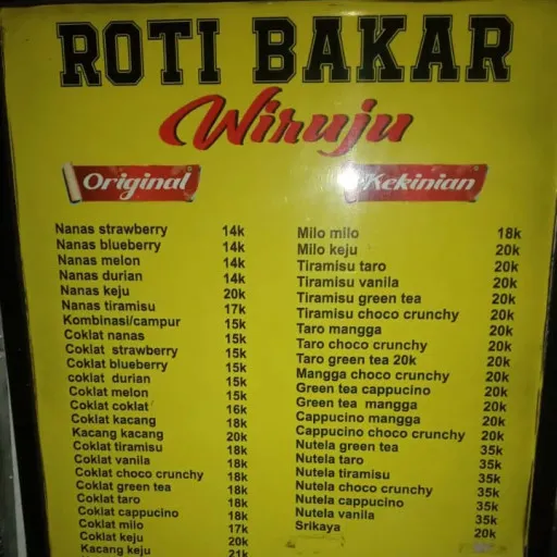 Roti Bakar Wiruju Original