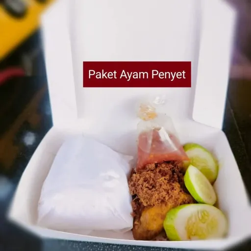 Ayam penyet dan nasi