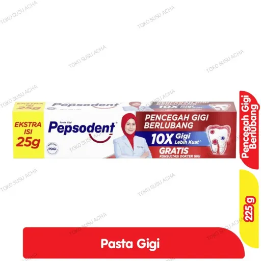 Pepsodent Jumbo Pasta Gigi Pencegah Gigi Berlubang 225 g
