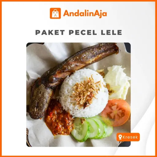 'Paket Pecel Lele Plus Nasi'