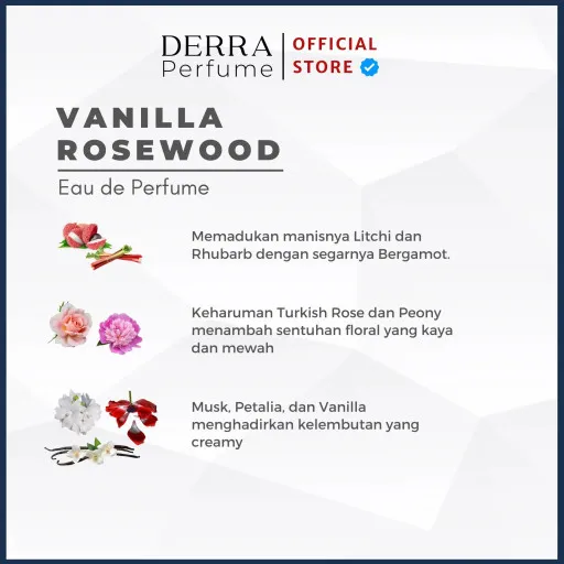 Parfum Vanilla Rosewood by Derra Perfume
