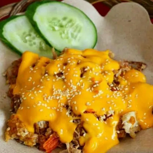 Ayam geprek saos keju