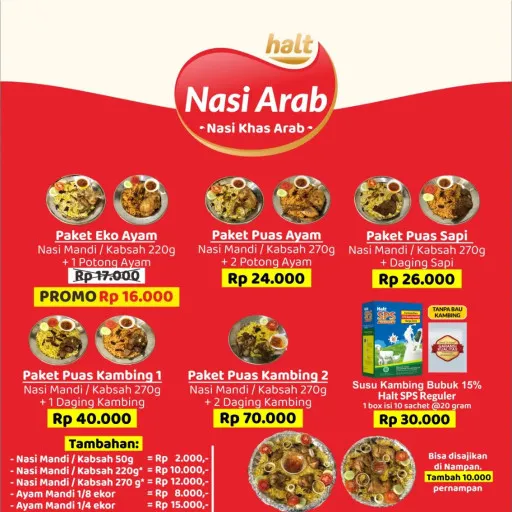 Paket Eko Ayam Nasi Mandi (Nasi Arab)