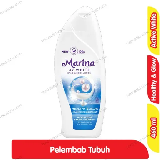 'Marina UV White Hand Body Lotion Healthy & Glow 460ml'