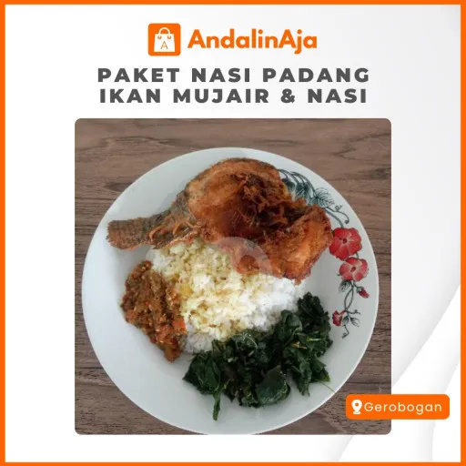 Paket Nasi Padang Ikan Mujair & Nasi